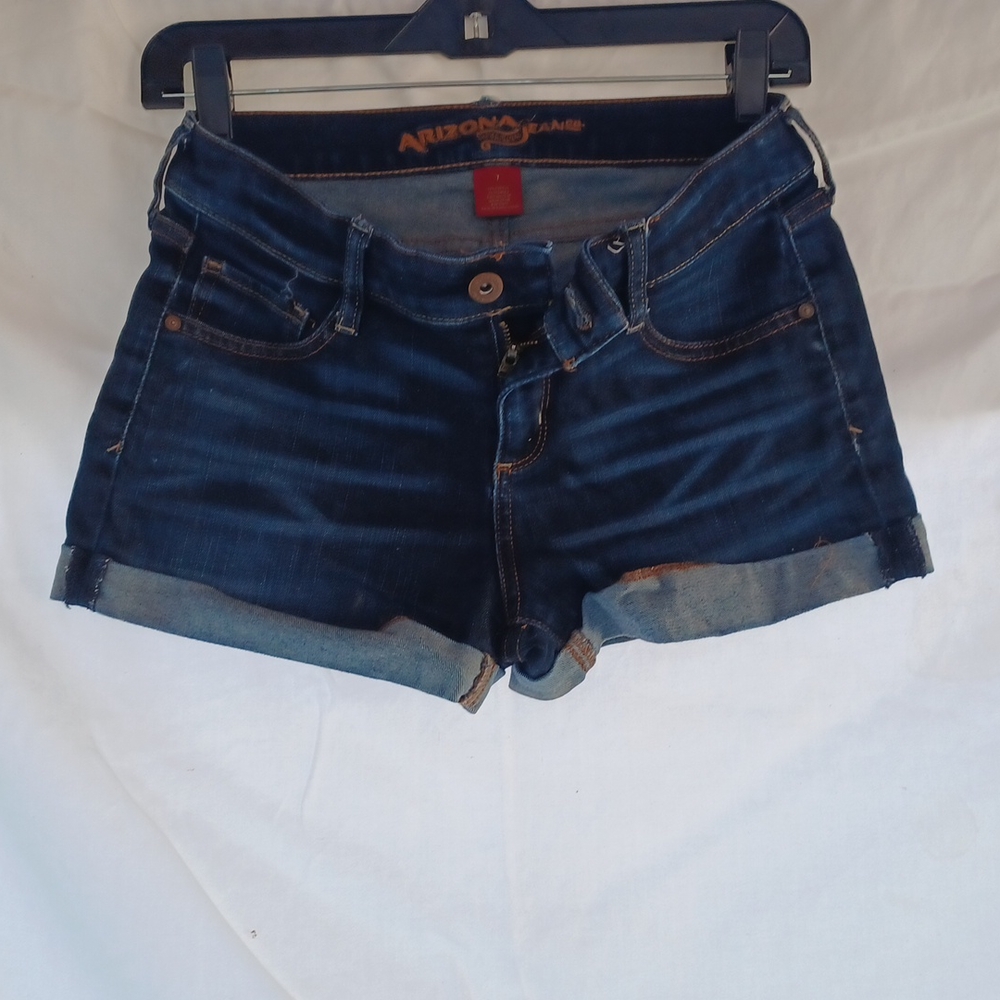 Arizona dark denim cut off cuffed shorts